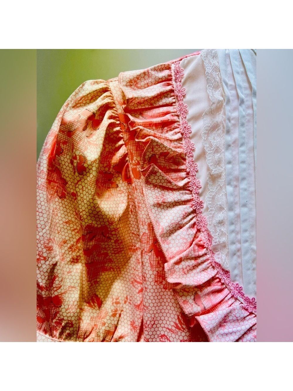 Bodyline Sweet Lolita Pink Floral OP Dress 2L Harajuku J-Fashion Kawaii 2011 New - Picture 7 of 16